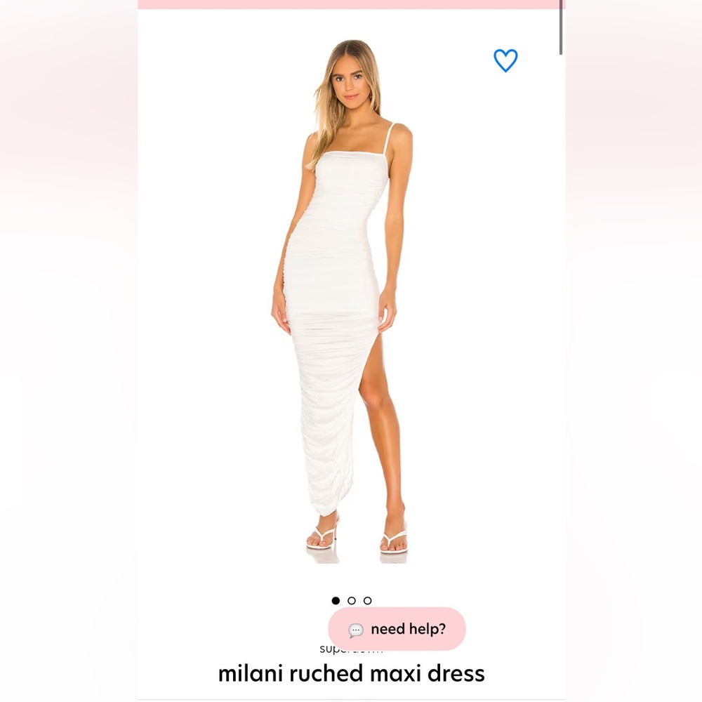 Super down white dress